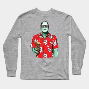 Dr. Frankenstein's Tiki Monster Long Sleeve T-Shirt